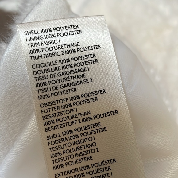 Anthropologie Maeve Cinch Waist Fur Faux Leather Jacket Size medium white - Picture 6 of 7